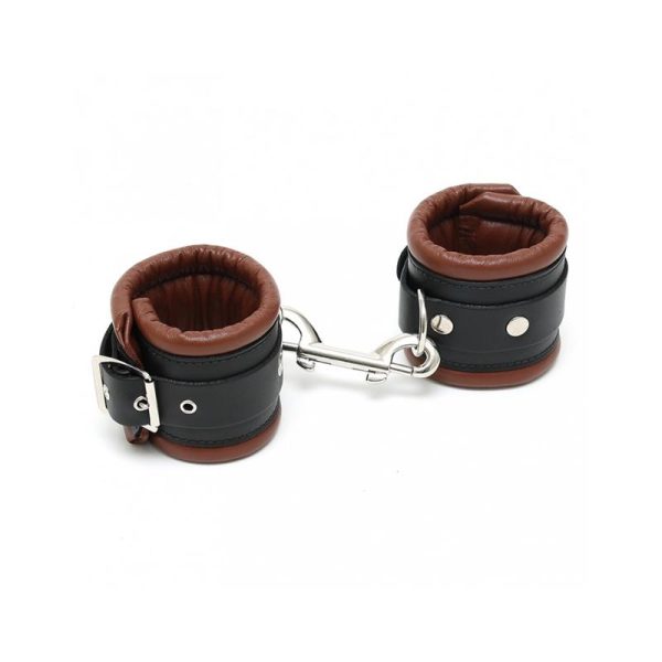 Esposas Cuero Negro y Marrón 7cm - imagen 2