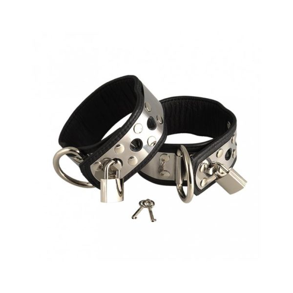 Esposas de Cuero y Metal para Pies Ajustable - imagen 2