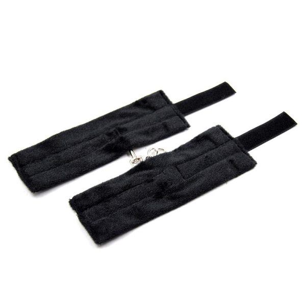 Esposas de Tela con Velcro para Muñecas con Pelo Largo Negro - imagen 3