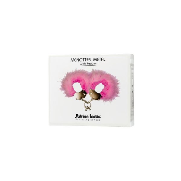 Esposas Metal con Plumas Rosa - imagen 2