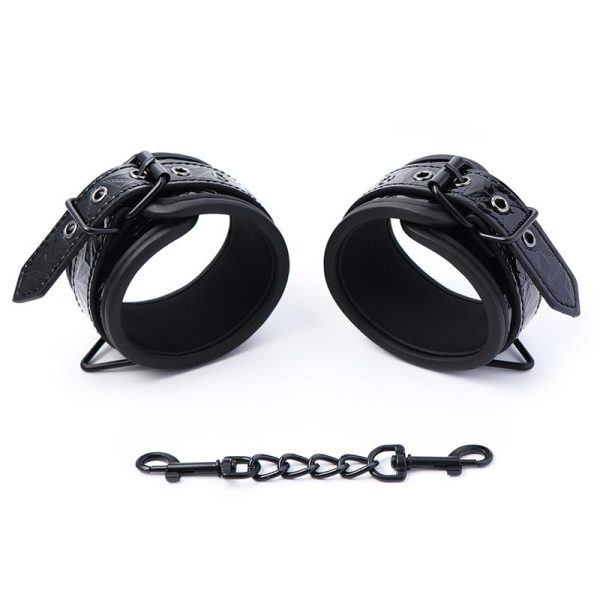 Esposas para Muñeca Ajustable Sapphire Cuero Vegano - imagen 4