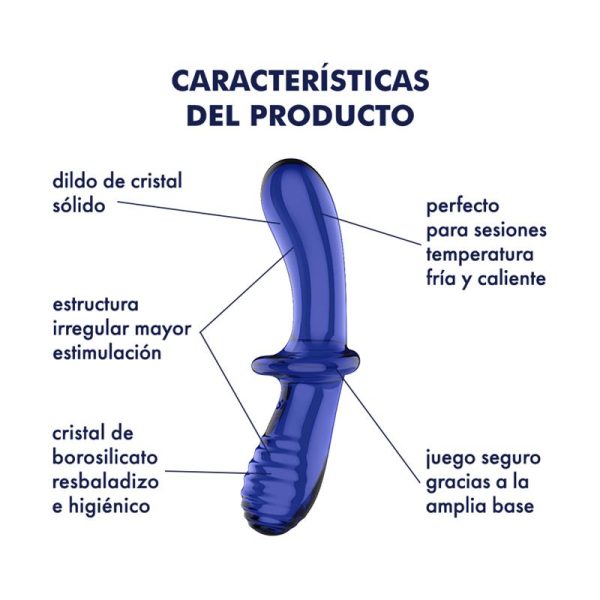 Estimulador de Cristal Double Crystal Hot and Cold Azul - imagen 4