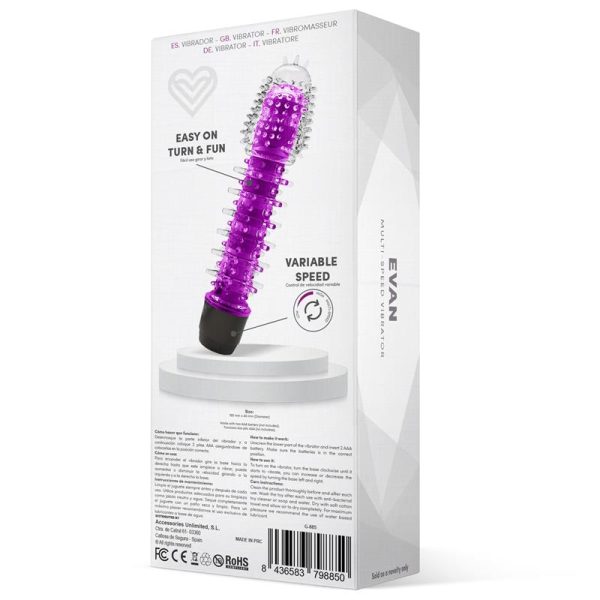 Evan Vibrador Multi Velocidad Púrpura - imagen 3
