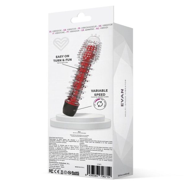 Evan Vibrador Multi Velocidad Rojo - imagen 4