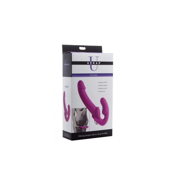Evoke Vibrador Doble Sin Arnés Purpura - imagen 3