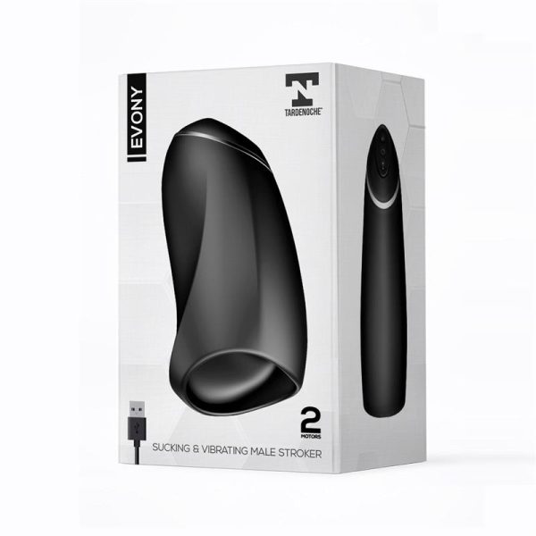 Evony Masturbador Masculino Sexo Oral Succión y Vibración 2 Motores USB Silicona - imagen 4