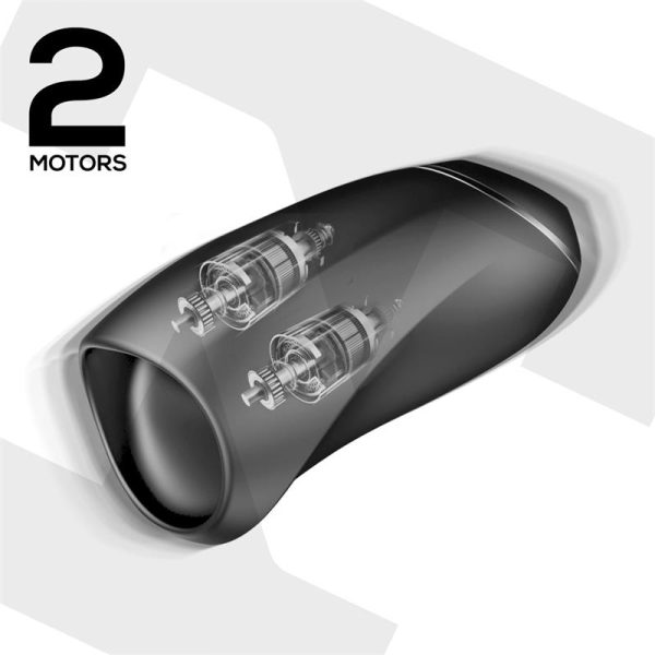 Evony Masturbador Masculino Sexo Oral Succión y Vibración 2 Motores USB Silicona - imagen 8