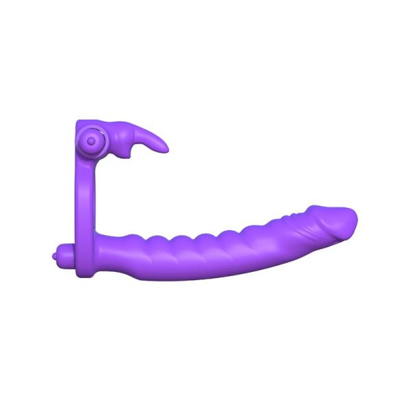 Fantasy C-Ringz Anillo de Silicona de Doble Penetración Rabbit Púrpura - imagen 5