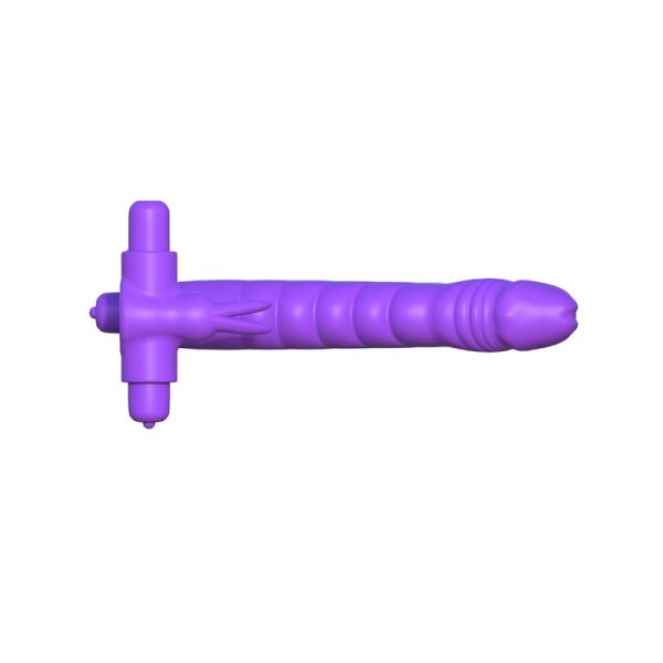 Fantasy C-Ringz Anillo de Silicona de Doble Penetración Rabbit Púrpura - imagen 6