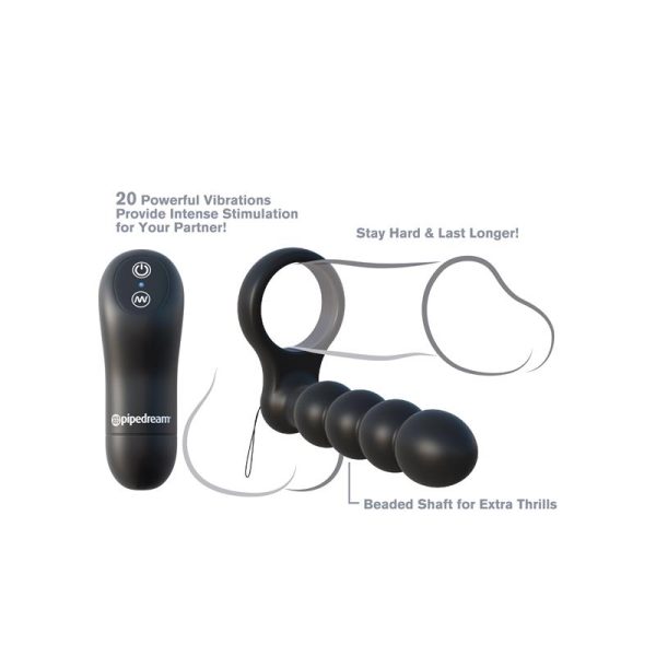 Fantasy C-Ringz Anillo Doble Penetrador con Control Remoto Color Negro - imagen 4
