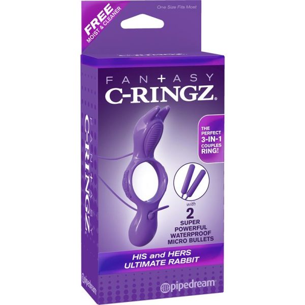 Fantasy C-Ringz Anillo para Él y para Ella Ultimate Rabbit Púrpura - imagen 6
