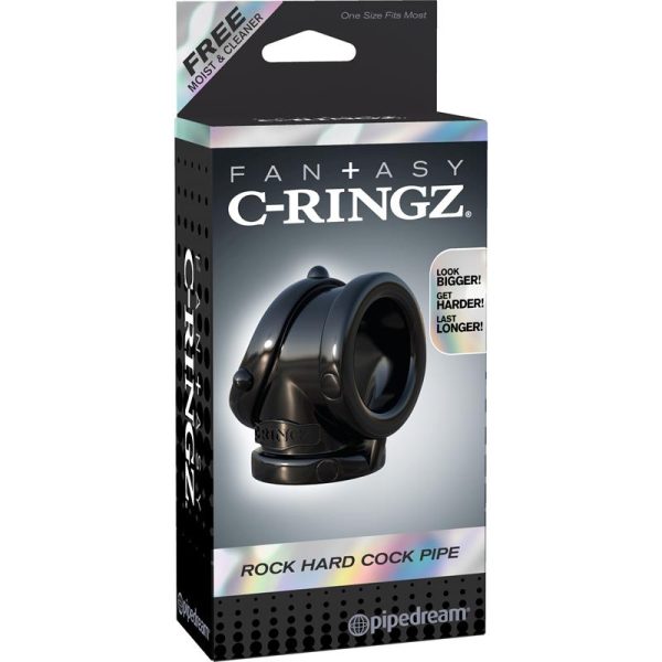 Fantasy C-Ringz Anillo Pesado Cock Pipe Negro - imagen 4