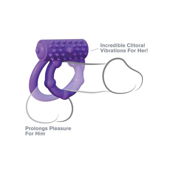 Fantasy C-Ringz Anillo Vibrador Prolongador del Rendimiento Púrpura - imagen 3