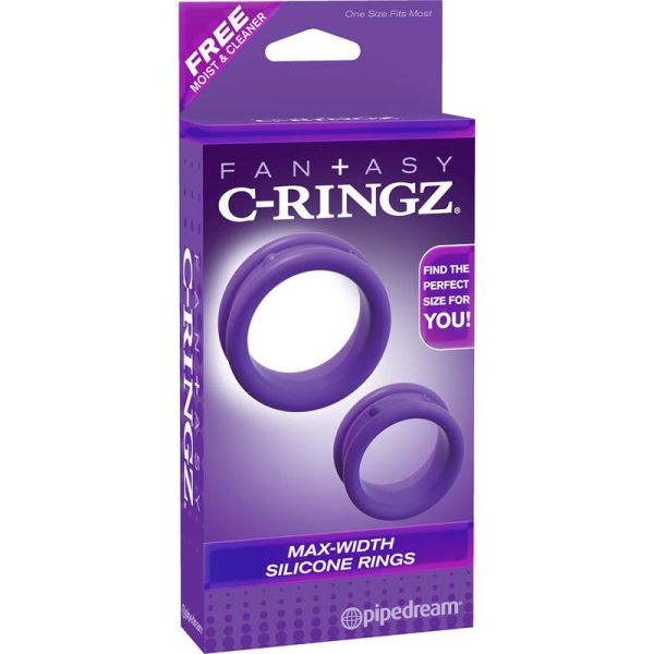 Fantasy C-Ringz Anillos Max-Width de Silicona Púrpura - imagen 2