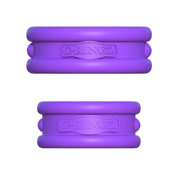 Fantasy C-Ringz Anillos Max-Width de Silicona Púrpura - imagen 3