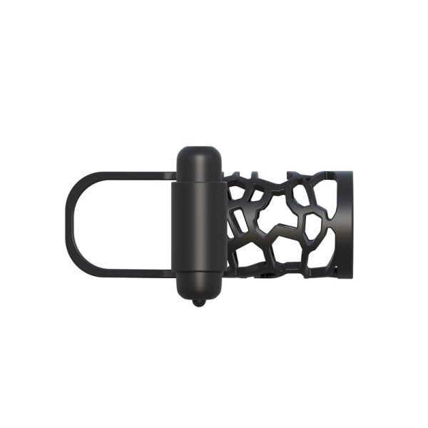 Fantasy C-Ringz Jaula Vibradora de Silicona para el Pene Color Negro - imagen 2