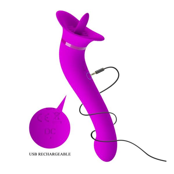 Faust Vibrador con Lengua Estimuladora USB - imagen 2