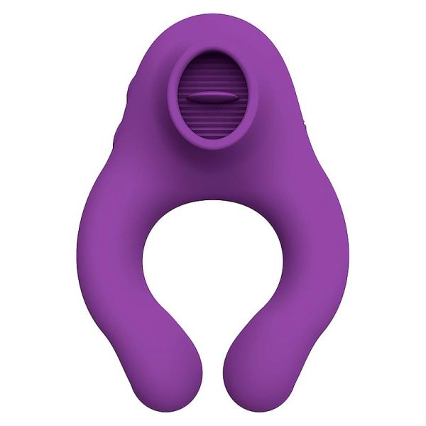 Fenda Anillo Vibrador con Lengua Estimulador y Control Remoto 3 Motores USB Magnético - imagen 5