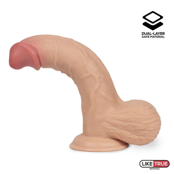 Fentok Dildo Realista Testículos Completos Dual Layer Retractil 7.5 - imagen 7