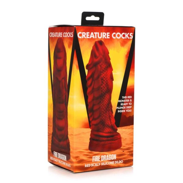 Fire Dragon Red Scaly Dildo Dragón - imagen 2
