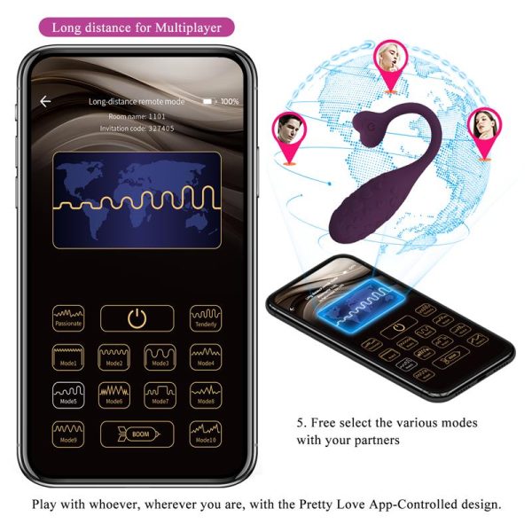 Fisherman Huevo Vibrador con APP - imagen 18