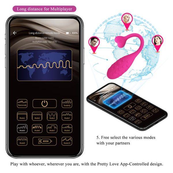 Fisherman Huevo Vibrador con APP - imagen 4