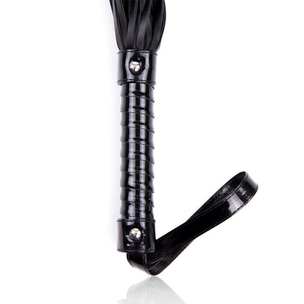 Flogger con Mango Brillante 44 cm Negro - imagen 3