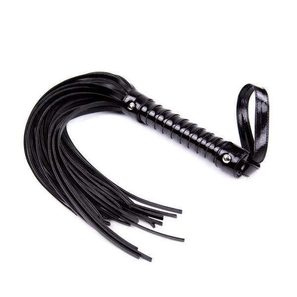 Flogger con Mango Brillante 44 cm Negro - imagen 4