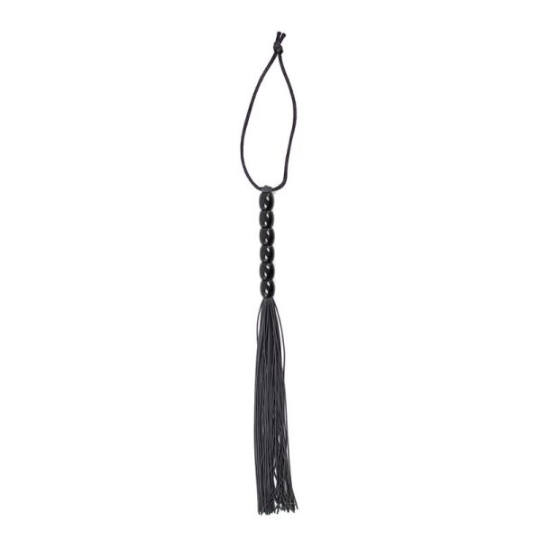 Flogger de Silicona con Mango con 6 Bolas 26 cm Negro - imagen 3