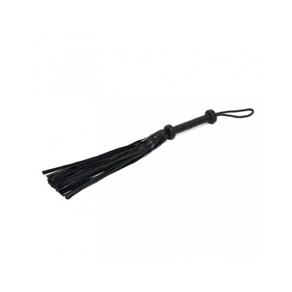 Flogger Trenzado Cuero Negro - imagen 2