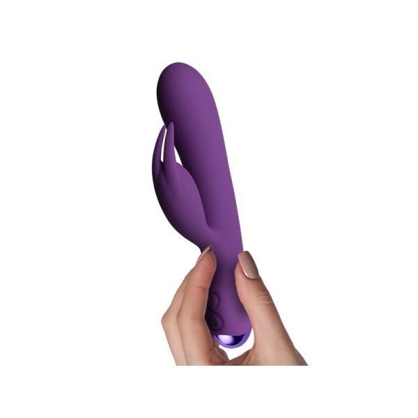 Flutter Rabbit Vibrador con Conejito 2 Motores Púrpura - imagen 3