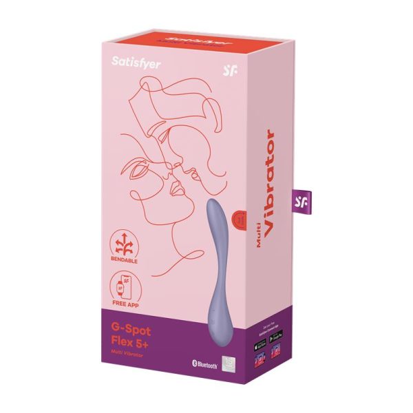 G-Spot Flex 5+ Multi Vibrador con Satisfyer Connect APP Lilac - imagen 5