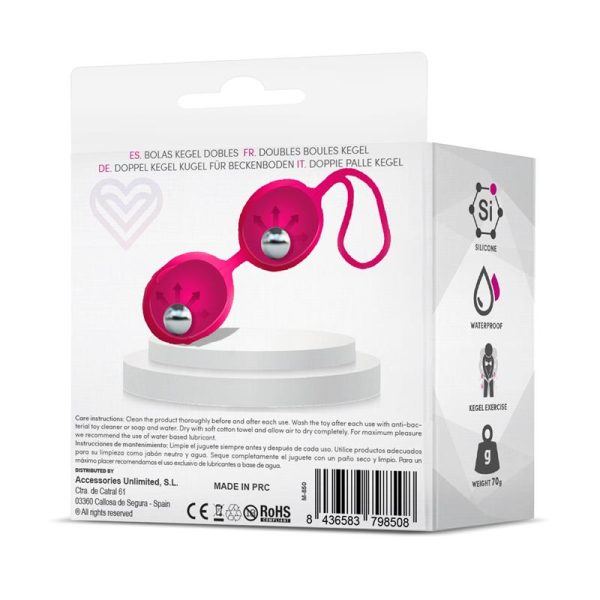 Geisha Bolas Kegel Doble Rose Red 70 gr - imagen 4