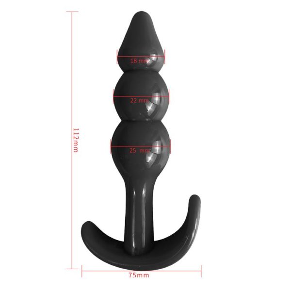 Gevil Plug Anal en Ancla Negro - imagen 5