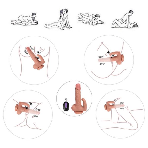 Haydon Dildo con 20 Modos de Vibración y Estimulador de Clítoris - imagen 2