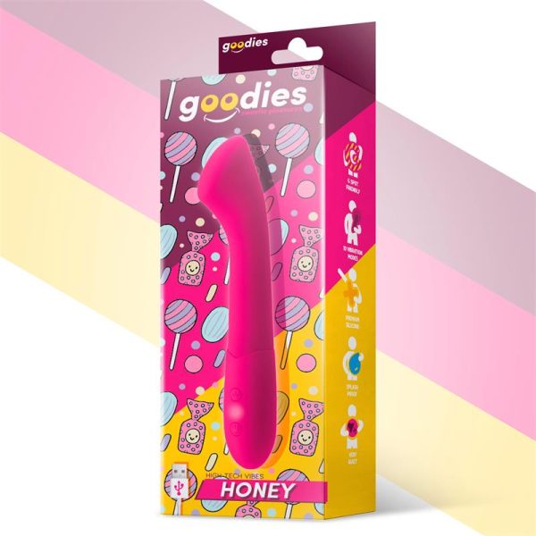 Honey Vibrador Punto G Silicona USB Fuchsia - imagen 6