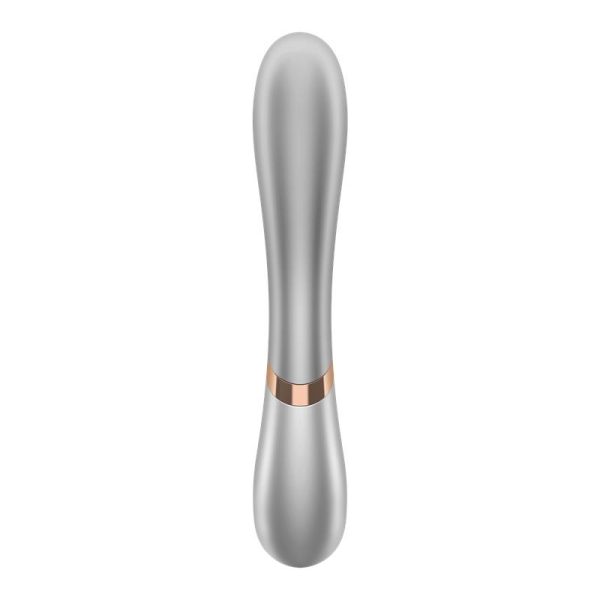Hot Lover Vibrador Efecto Calor con APP Plata y Champagne - imagen 4