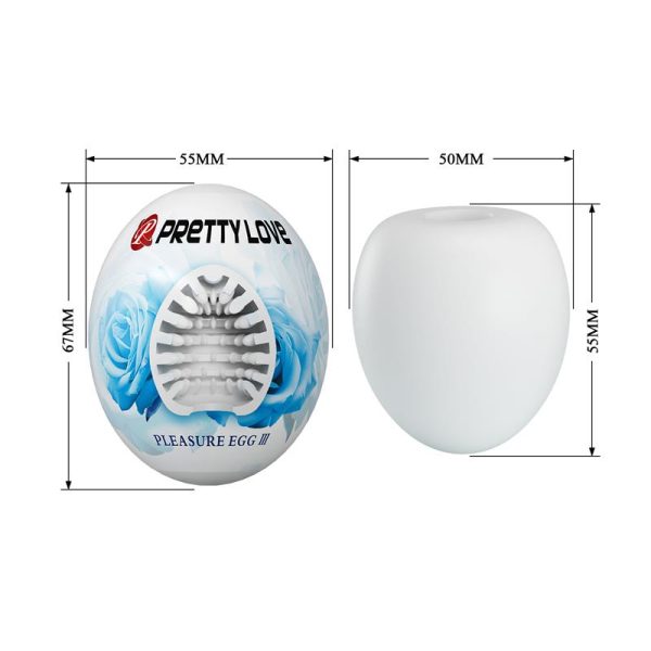 Huevo Masturbador Pleasure Egg III Blanco - imagen 6