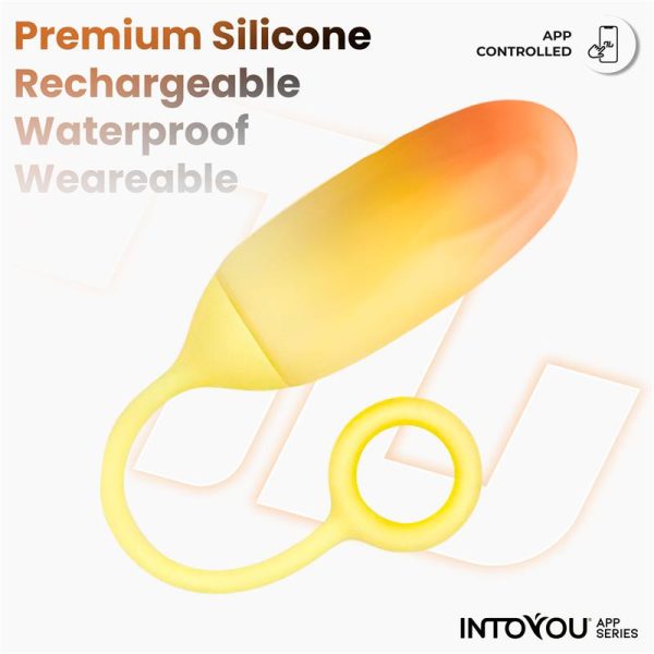 Huevo con APP Silicona Doble Capa Amarillo/Naranja - imagen 3