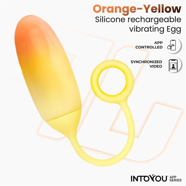 Huevo con APP Silicona Doble Capa Amarillo/Naranja - imagen 8