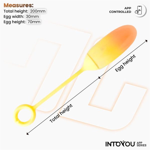 Huevo con APP Silicona Doble Capa Amarillo/Naranja - imagen 6