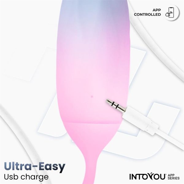 Huevo con APP Silicona Doble Capa Azul/Rosa - imagen 7