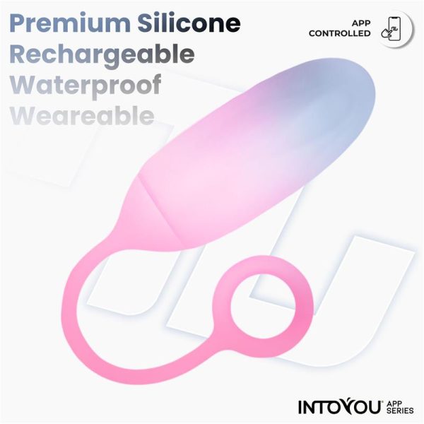Huevo con APP Silicona Doble Capa Azul/Rosa - imagen 4