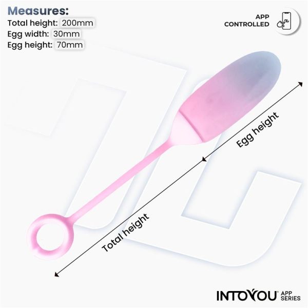 Huevo con APP Silicona Doble Capa Azul/Rosa - imagen 6
