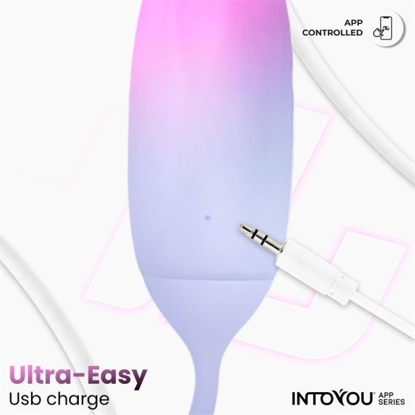 Huevo con APP Silicona Doble Capa Rosa/Azul - imagen 7