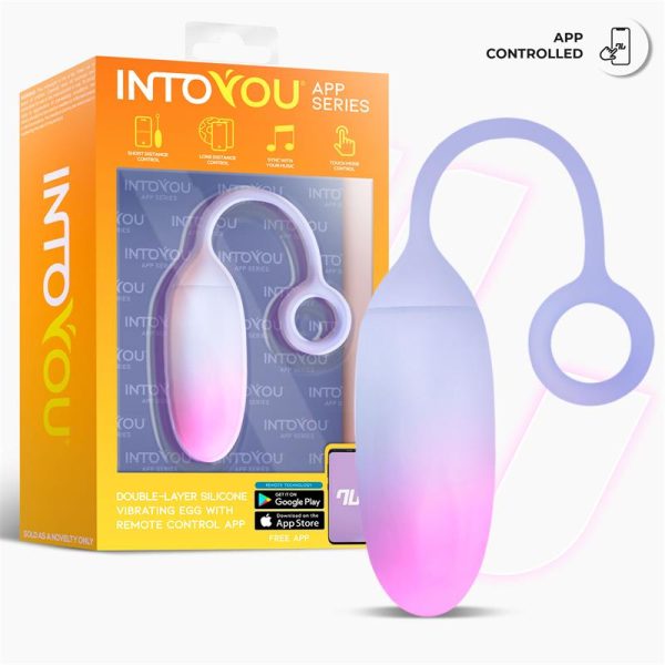 Huevo con APP Silicona Doble Capa Rosa/Azul - imagen 5