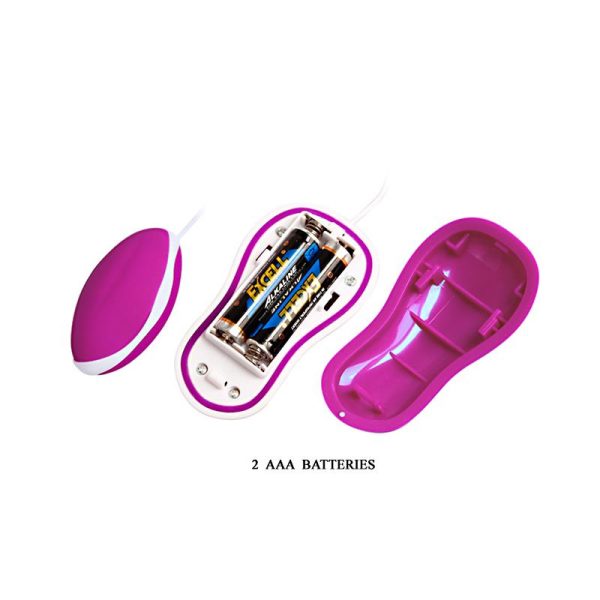 Huevo Vibrador Avery Color Rosa y Blanco - imagen 2