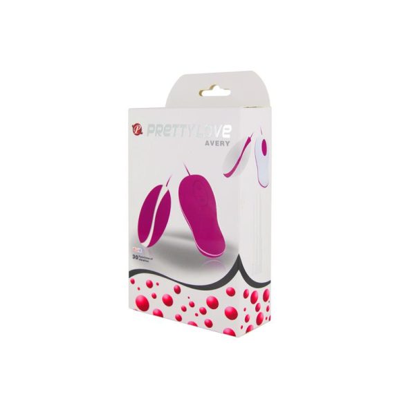 Huevo Vibrador Avery Color Rosa y Blanco - imagen 4