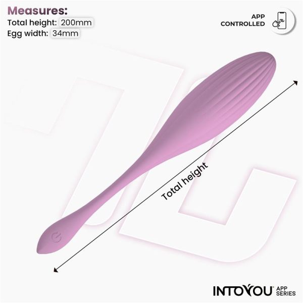Huevo Vibrador con Bolas Internas con Rotación y APP USB - imagen 4