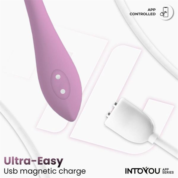 Huevo Vibrador con Bolas Internas con Rotación y APP USB - imagen 5